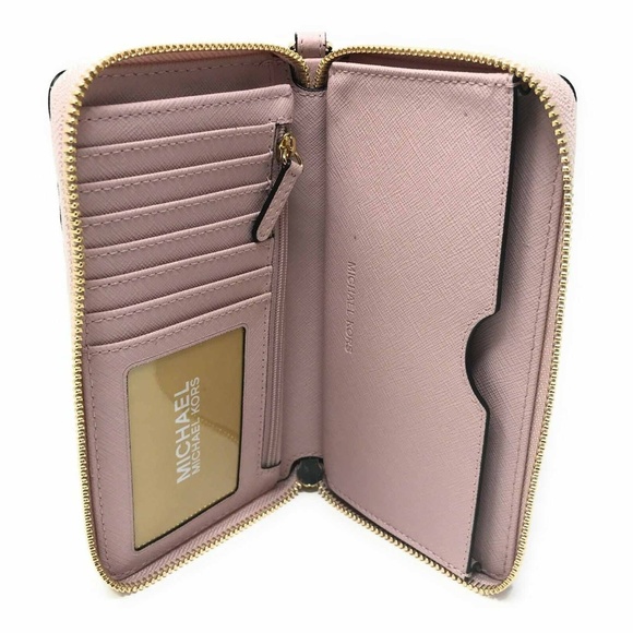 Michael Kors Jet Set Travel Large Flat Zip Wallet - Picture 4 of 4